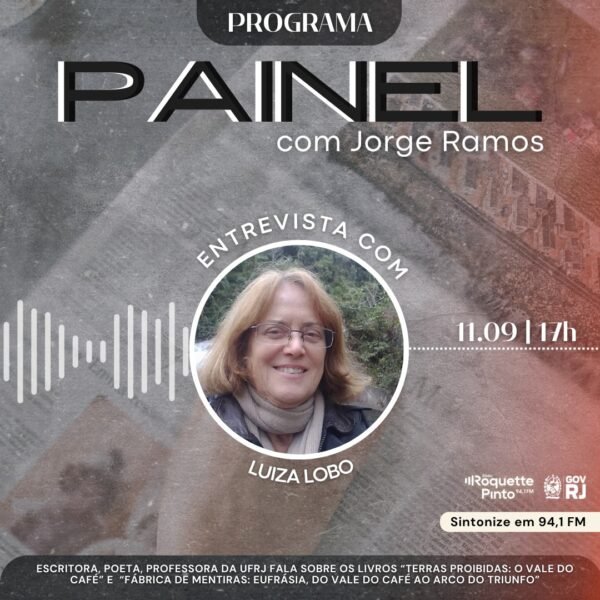 Entrevista na Rádio Roquette Pinto sobre seus Romances